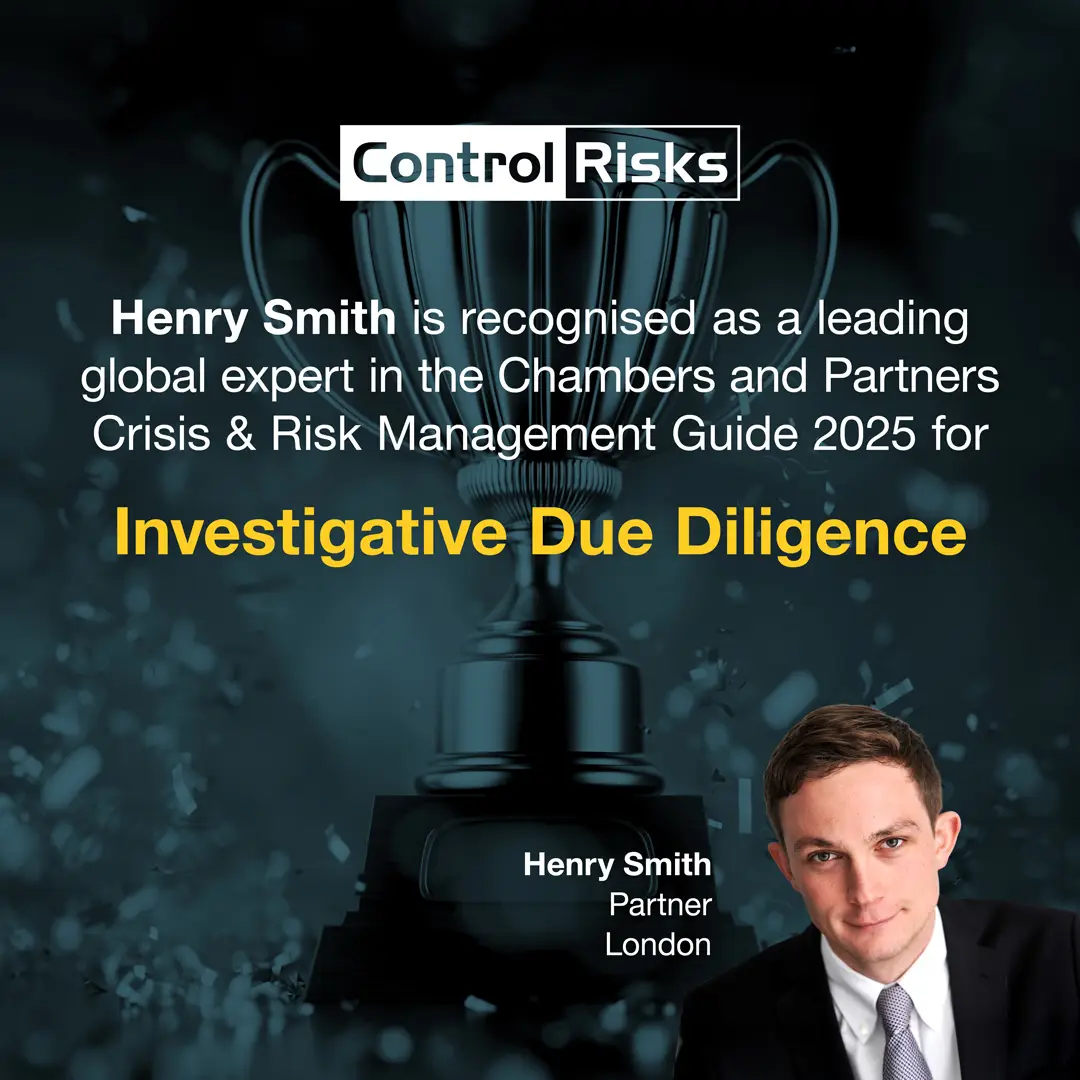 Henry Smith recognised as a leading expert in investigative due diligence