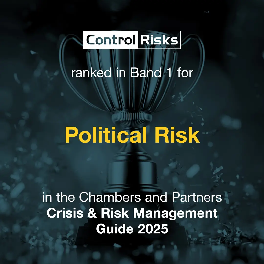 Ranked in band 1 for political risk