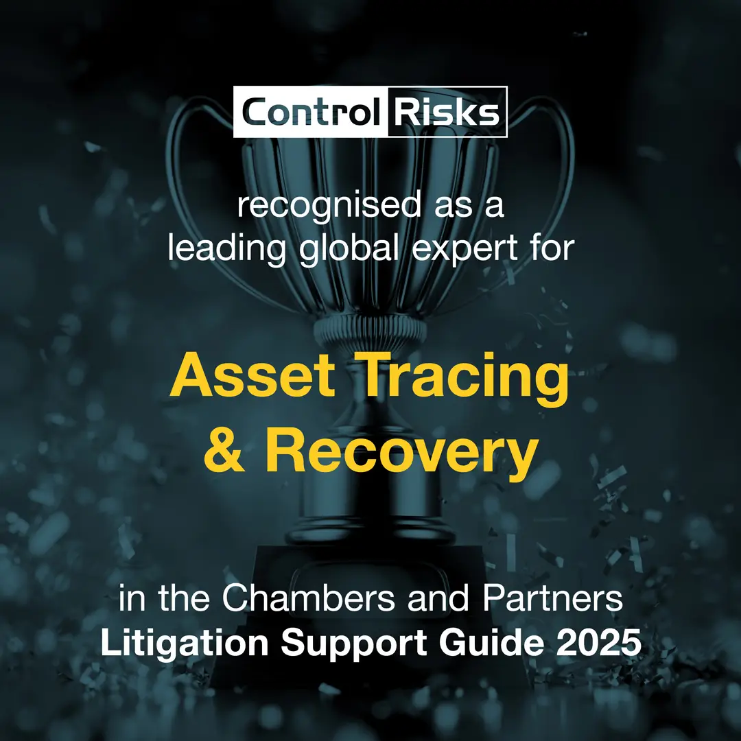 Recognised as leading global expert for asset tracing and recovery